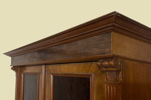 Kleiderschrank ANTIK Gründerzeit Nußbaum VINTAGE Schrank von 1880