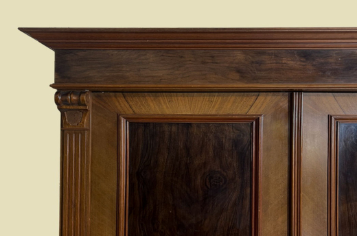 Kleiderschrank ANTIK Gründerzeit Nußbaum VINTAGE Schrank von 1880