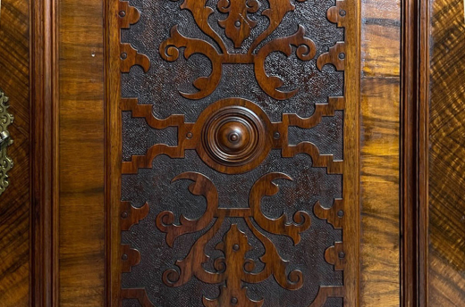 Kabinettschrank ANTIK Gründerzeit VINTAGE Nußbaum Kommode Barschrank von 1880
