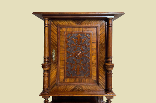 Kabinettschrank ANTIK Gründerzeit VINTAGE Nußbaum Kommode Barschrank von 1880