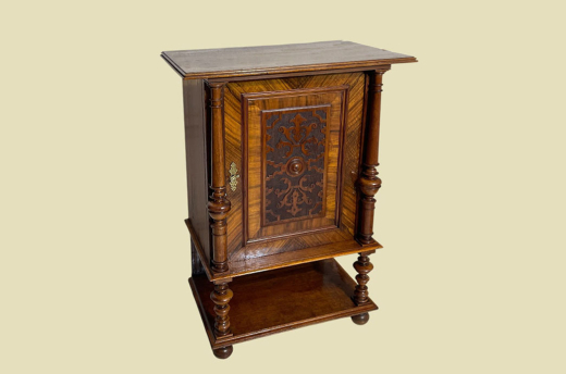 Kabinettschrank ANTIK Gründerzeit VINTAGE Nußbaum Kommode Barschrank von 1880
