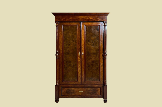 Kleiderschrank ANTIK Gründerzeit Nußbaum VINTAGE Schrank von 1880