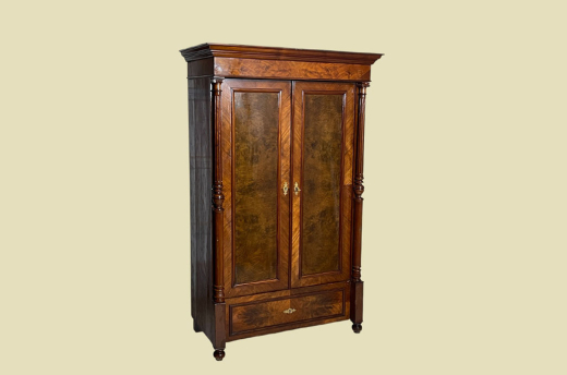 Kleiderschrank ANTIK Gründerzeit Nußbaum VINTAGE Schrank von 1880