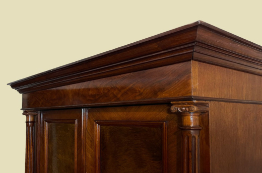 Kleiderschrank ANTIK Gründerzeit Nußbaum VINTAGE Schrank von 1880