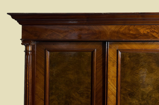 Kleiderschrank ANTIK Gründerzeit Nußbaum VINTAGE Schrank von 1880