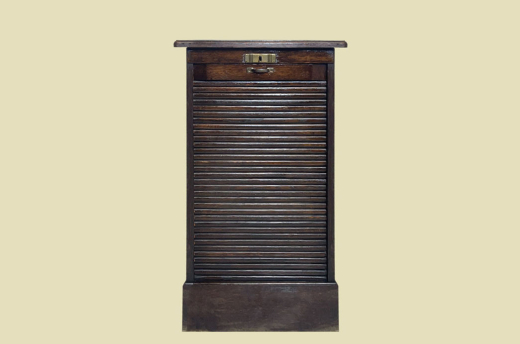 Rolladenschrank ANTIK Jugendstil VINTAGE Art Deco Noten Akten Schrank von 1920