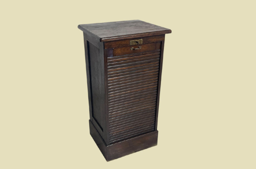 Rolladenschrank ANTIK Jugendstil VINTAGE Art Deco Noten Akten Schrank von 1920