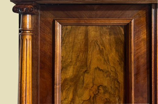 Vertiko ANTIK Gründerzeit VINTAGE Nußbaum Säulen Kommode Schrank von 1880