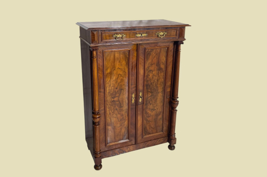 Vertiko ANTIK Gründerzeit VINTAGE Nußbaum Säulen Kommode Schrank von 1880