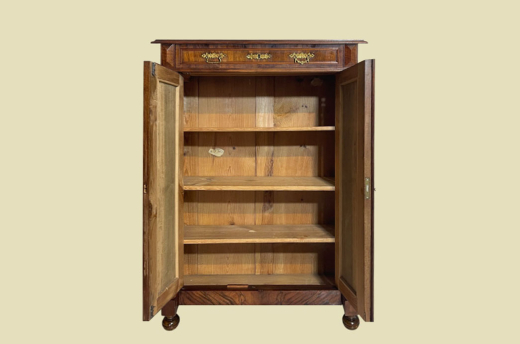 Vertiko ANTIK Gründerzeit VINTAGE Nußbaum Säulen Kommode Schrank von 1880