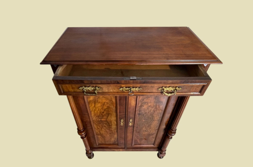 Vertiko ANTIK Gründerzeit VINTAGE Nußbaum Säulen Kommode Schrank von 1880