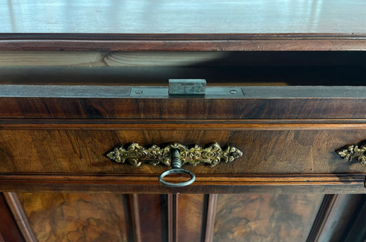 Vertiko ANTIK Gründerzeit VINTAGE Nußbaum Säulen Kommode Schrank von 1880