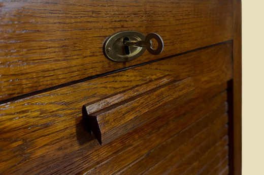 Rolladenschrank ANTIK Art Deco VINTAGE Notenschrank Aktenschrank von 1920
