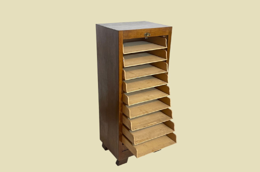Rolladenschrank ANTIK Art Deco VINTAGE Notenschrank Aktenschrank von 1920