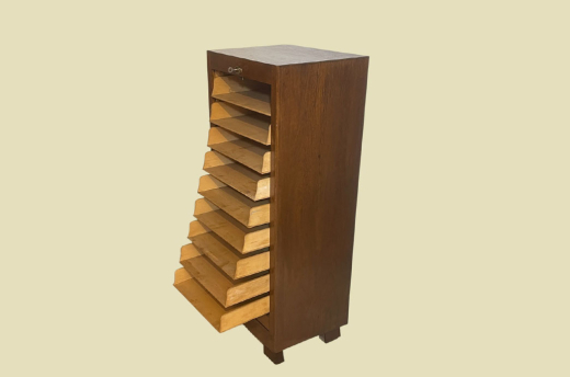 Rolladenschrank ANTIK Art Deco VINTAGE Notenschrank Aktenschrank von 1920
