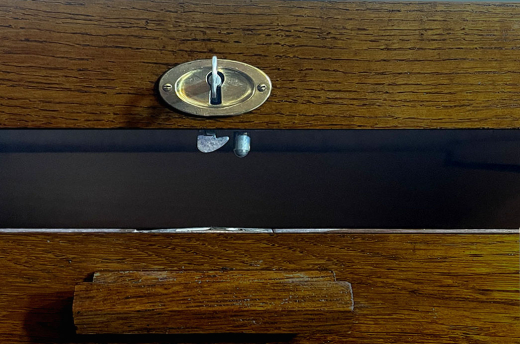 Rolladenschrank ANTIK Art Deco VINTAGE Notenschrank Aktenschrank von 1920