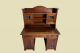 1920er Schreibtisch ANTIK Jugendstil VINTAGE Nußbaum Sekretär mit Aufsatz von 1920