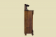 1840er Vertiko ANTIK Louis Philippe Nußbaum VINTAGE Schrank Kommode von 1840