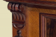 1880er Kommode ANTIK Gründerzeit VINTAGE Nußbaum Halbschrank Schrank von 1880