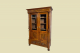 Vitrine ANTIK Gründerzeit VINTAGE Nußbaum Bücher Säulen Schrank von 1880