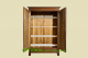 Kleiderschrank ANTIK Jugendstil VINTAGE Lebensbaum Schrank von 1920