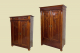 Kleiderschrank + Vertiko ANTIK Jugendstil VINTAGE Lebensbaum Schrank von 1920