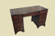 Schreibtisch ANTIK Leder VINTAGE Mahagoni Sekretär English Chesterfield Empire