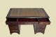 Schreibtisch ANTIK Leder VINTAGE Mahagoni Sekretär English Chesterfield Empire