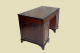 Schreibtisch ANTIK Leder VINTAGE Mahagoni Sekretär English Chesterfield Empire