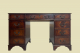Schreibtisch ANTIK Leder VINTAGE Mahagoni Sekretär English Chesterfield Empire