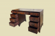 Schreibtisch ANTIK Leder VINTAGE Mahagoni Sekretär English Chesterfield Empire