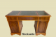 2x English Victorian ANTIK Pedestal Desk VINTAGE Schreibtisch Leder Eibe Sekretär