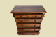 Große Kommode ANTIK Gründerzeit VINTAGE Nußbaum Sideboard Schrank von 1880