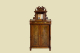 Vertiko ANTIK Gründerzeit Nußbaum Kommode Schrank Aufsatz von 1880