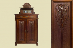 1920er Vertiko ANTIK Jugendstil Nußbaum Lebensbaum Kommode Schrank von 1920