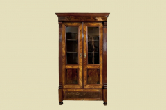 1880er Vitrine ANTIK Gründerzeit VINTAGE Nußbaum Bücherschrank Schrank von 1880