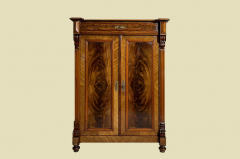 1880er Vertiko ANTIK Gründerzeit VINTAGE Nußbaum Kommode Schrank von 1880