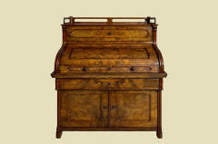 Schreibtisch ANTIK Gründerzeit VINTAGE Runddeckel Sekretär von 1880