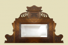 1920er Aufsatz ANTIK Jugendstil VINTAGE Nußbaum Vertiko Kommoden von 1920