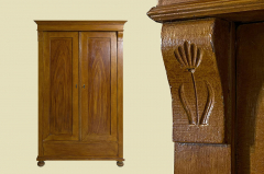 1920er Kleiderschrank ANTIK Jugendstil VINTAGE Lebensbaum Schrank von 1920
