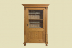 1880er Vitrine ANTIK Gründerzeit VINTAGE Weichholz Bücherschrank Schrank von 1880