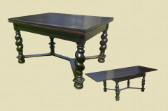 Großer Tisch ANTIK Gründerzeit VINTAGE Danziger Barock Kulissentisch Esstisch von 1880