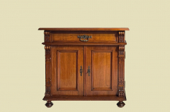 1880er Kommode ANTIK Gründerzeit VINTAGE Nußbaum Halbschrank Schrank von 1880