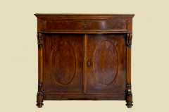 Große 90cm Kommode ANTIK Biedermeier VINTAGE Mahagoni Halbschrank von 1820
