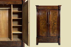 Kleiderschrank ANTIK Gründerzeit VINTAGE Nußbaum Schrank von 1880