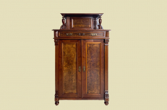 Vertiko ANTIK Gründerzeit Nußbaum Kommode Schrank Aufsatz von 1880