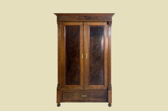 Kleiderschrank ANTIK Gründerzeit Nußbaum VINTAGE Schrank von 1880
